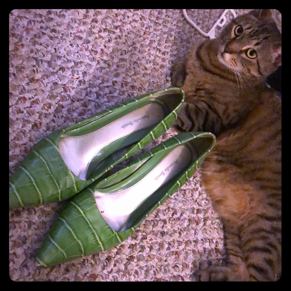 Kelly Green colored Amanda Smith stiletto